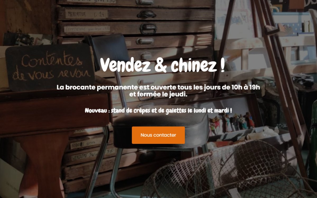 Présentation du site Simone et Simones | Brocante permanente